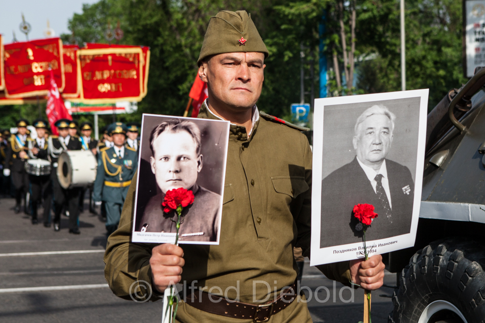 Victory Day in Almaty May 9th